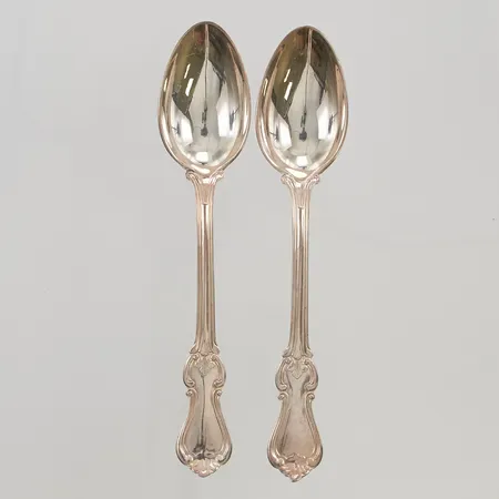 2 Kaffeskedar 12,5cm 830/1000 Silver 31,6g.