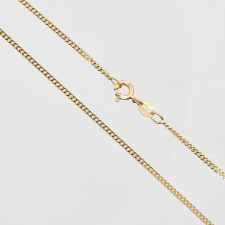 Kedja Pansar längd 50cm, bredd 1mm, 18K. Vikt: 3,8 g