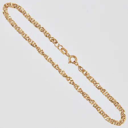 Armband Singapore längd: ca 19,5cm bredd: ca 3mm GHA 18K  Vikt: 2,9 g