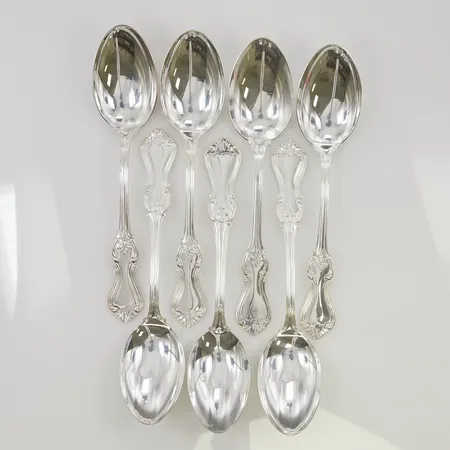 7 Matskedar 18cm 830/1000 Silver 371,6g.