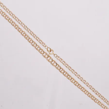 Collier doserad Bismarck längd 44,5cm, bredd 4,1mm-5,7mm, 18K Vikt: 12 g