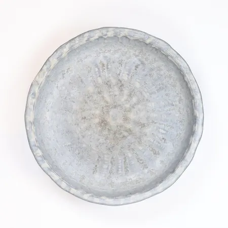 Fat Gunnar Nylund för Rörstrand blåglaserat stengods, 1960-tal, Ø14cm höjd 3cm Skickas med paket.
