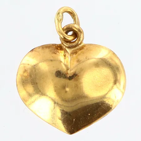 Hänge hjärta 7x7mm, bucklig, 18K Vikt: 0,5 g