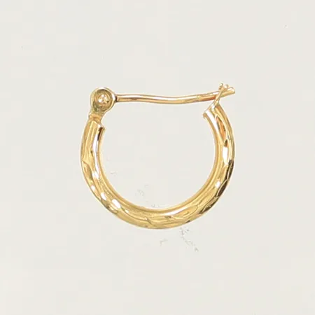 Udda örhänge, 13x12mm, bredd 2mm, böjd stift 18K Vikt: 0,3 g
