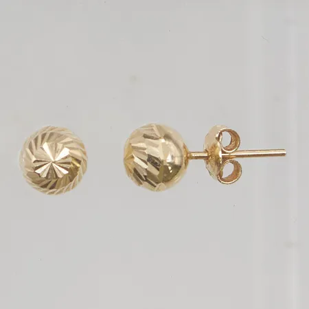 Örhängen 7mm 14K 1,3g.