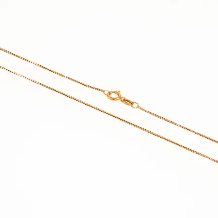 Kedja Venezia längd 41cm bredd 0,8mm, ojämnheter, 18K 2,3g.