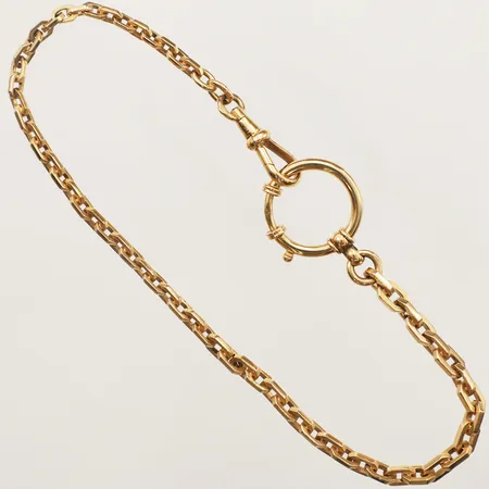 Klockkedja ankar längd 28cm bredd 4,6mm 18K Vikt: 22,6 g