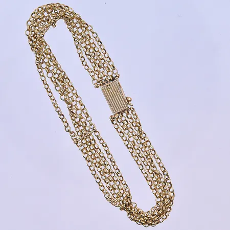 Armband Ärtlänk längd 19 cm, bredd 2-10 mm 18K. Vikt: 11,9 g