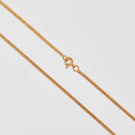 Kedja X-länk längd: ca 41,3cm bredd: ca 2mm defekt länk 21K  Vikt: 5,4 g