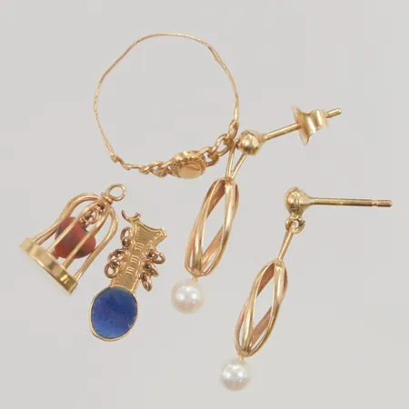 Diverse guld defekt 18K 3,8g.