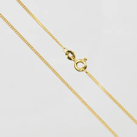 Kedja Pansar längd 45cm, bredd 1mm, 18K. Vikt: 2,7 g