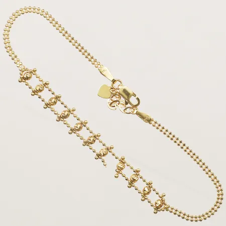 Armband längd 18,5-20,5cm defekt 18K Vikt: 3,5 g