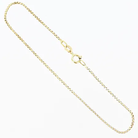 Armband/Vristlänk Venezia längd: 20,3cm, bredd 1mm, 18K. Vikt: 2,3 g