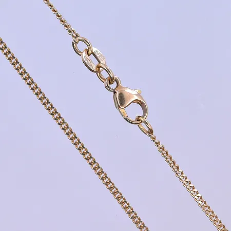 Kedja Pansar Guldfynd längd 44 cm, bredd 1 mm 18K. Vikt: 3,6 g