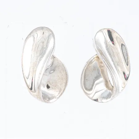 Örhängen Guldfynd 13x20,5mm, snurrebussar saknas, men nya i plast medföljer, silver 925/1000 4,0g. 