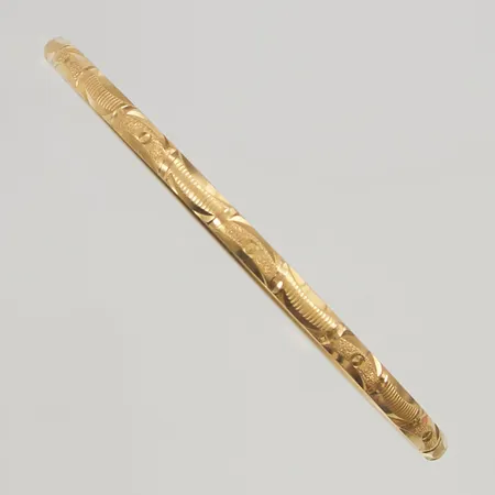 Armring, Ø64mm, bredd:4mm, dekor, 21K 7,3g.