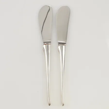 2 Smörknivar 16cm MGAB 830/1000 Silver 82,0g.