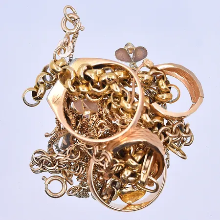 Diverse guld, 18K. Vikt: 27,3 g