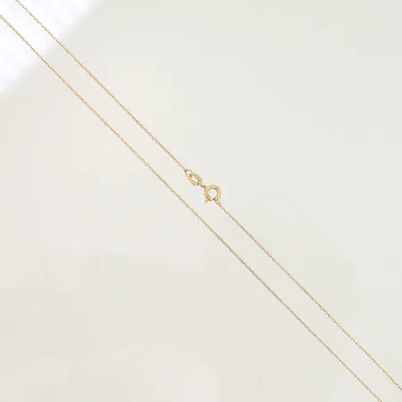 Halskedja Ankar längd 52cm bredd 0,5mm, 14K 1,3g