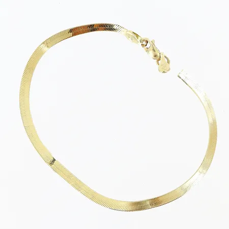 Armband längd: 17cm bredd: 3mm, defekter, 14K Vikt: 3 g