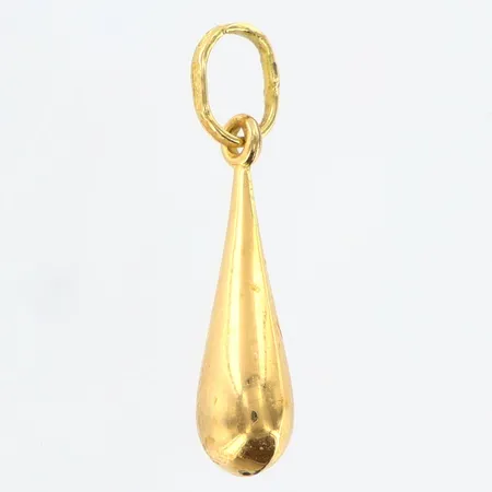 Hänge droppe längd 18mm, bredd 4,5mm, 18K Vikt: 0,6 g