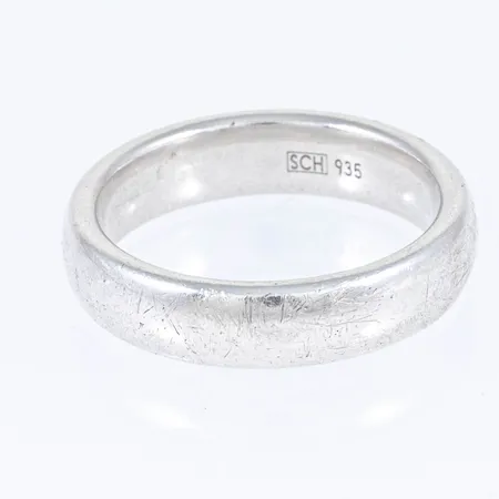 Slät ring stl:17½ bredd 5 mm 5,9g silver 935/1000.
