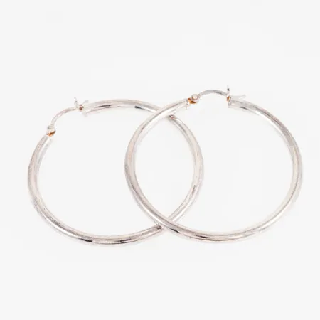 Creoler Ø47mm bredd 3mm, silver 925/1000 6,1g.