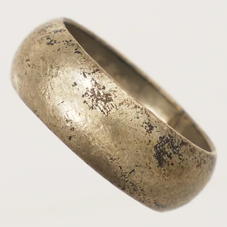 Ring slät stl:18½, bredd 7,6mm Janson Guldvaru Ab Victor 1970, silver 830/1000 Vikt: 3,8 g