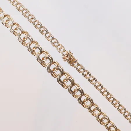 Collier doserad Bismarck 45,5cm bredd 5-10mm BEF (Befwes Juvelerareaffär) Stockholm 1964, 18K Vikt: 30,1 g