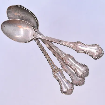 5 skedar modell Patricia längd 10,5 cm silver 830/1000. Vikt: 57,1 g