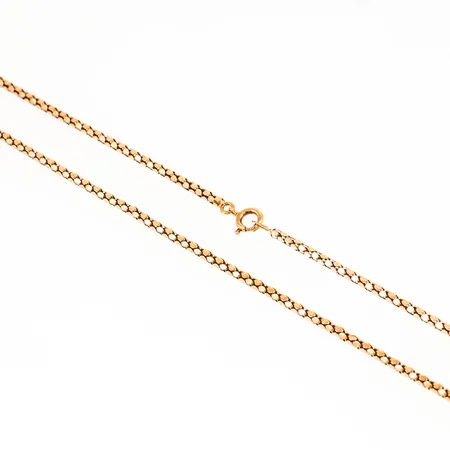 Kedja längd 47,5 cm Ø 2,1 mm 7,7g 18K. Italiensk tillverkarstämpel.