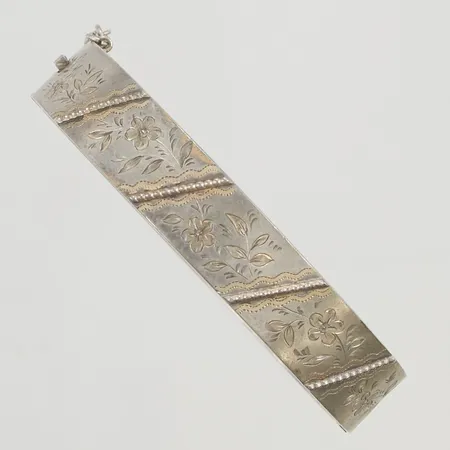 Armring 65x52mm, dekor, 830/1000 Silver 16,3g.