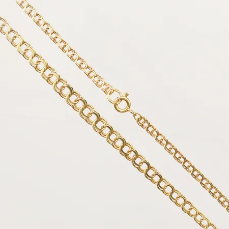 Collier doserad Bismarck längd 43cm, bredd 3,4-5,7mm, Trio-Guld Ab 18K Vikt: 9,6 g