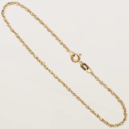 Armband Singapore längd 18cm, bredd 1,7mm GHA 18K Vikt: 1,3 g