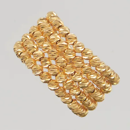 Ring stl:16 justerbar storlek bredd 12mm 21K 5,2g.