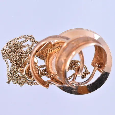 Diverse guld, 14K. Vikt: 4,1 g