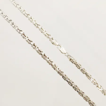 Kedja Kejsarlänk längd 60cm bredd 3,8mm Italy silver 925/1000 Vikt: 35,1 g