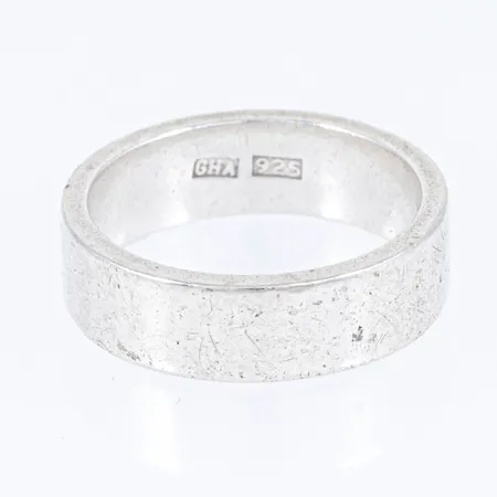 Slät ring stl:18 bredd 6 mm 6,8g silver 925/1000.