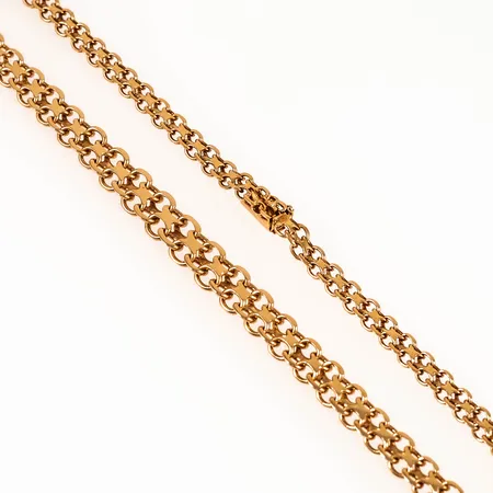Collier X-länk längd 45,5cm bredd 5-8,5mm, 18K 29,8g.