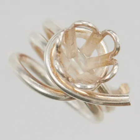 Ring stl:18¼ stämplad am, 925/1000 Silver 14,9g.