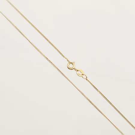 Kedja Pansar längd 45cm bredd 1mm 18K  Vikt: 1,9 g