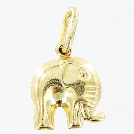 Hänge elefant 11x19mm, ihålig, 18K. Vikt: 1,3 g