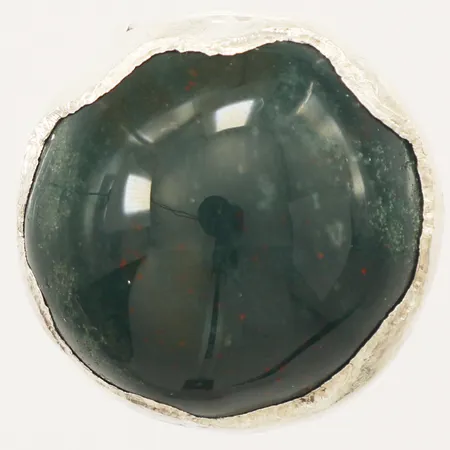 Ring med heliotrop Atelje Anita G. Grefberg stl:16¾, bredd 5,6mm-28mm silver 925/1000 Vikt: 24,4 g