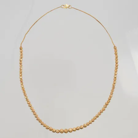 Collier 45cm bredd 6mm 18K 14,6g.