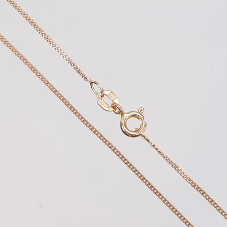Kedja Pansar 42cm bredd 1mm GHA 18K Vikt: 1,7 g