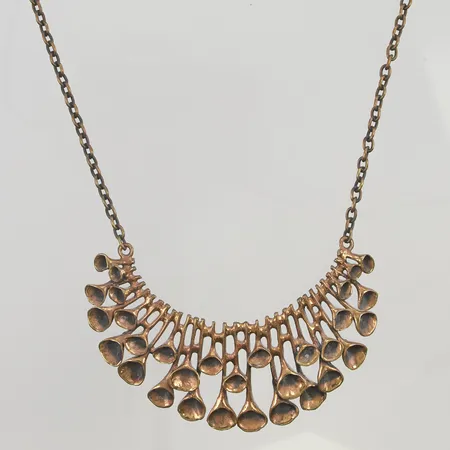 Collier Hannu Ikonen "Lava" ca 70cm, brons.