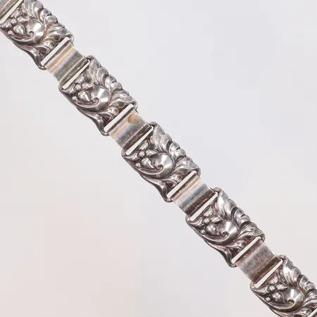 Armband, längd 19cm, bredd 15mm, Ceson Guldvaru Ab, år 1959, 830/1000 silver Vikt: 24,8 g