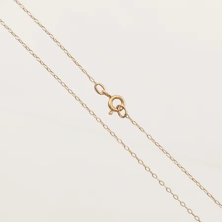 Kedja Ankar längd 73,5cm, bredd 1mm, löd ögla 14K  Vikt: 2,1 g