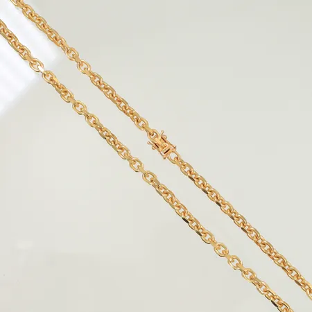 Halskedja Ankarlänk längd 64cm, bredd 5mm, 18K, 65,6g Vikt: 65,6 g