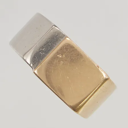 Klackring stl:23 bredd 9-12mm tvåfärgad 18K 28,2g.